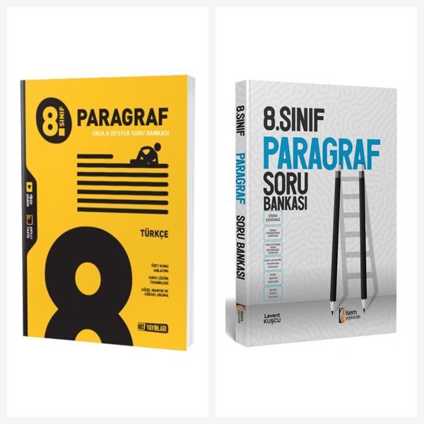 Hız Yayınları 8. Sınıf Paragraf Soru Bankası Seti 2 Kitap İsem ve Hız Yayınları - Bi bigelio - Image 1