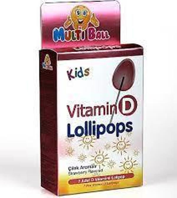 MULTİBALL KİDS VİTAMİN D LOLİPOP - Image 1