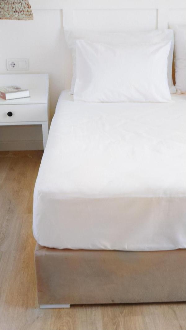 Lawon İstanbul Serisi Tek Kişilik 83Tel Pamuk Saten Otel Çarşafı 180*280Cm - Image 1