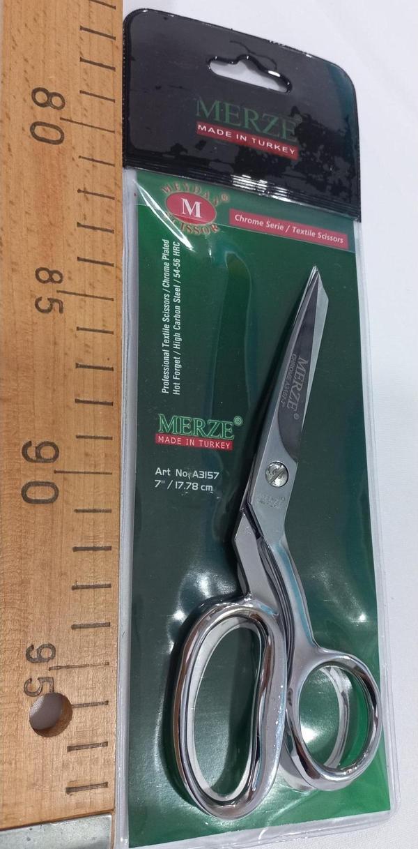 Merze Krom Terzi Deri Regula Makası No:7 Kumas Terzi 18 Cm - Image 1