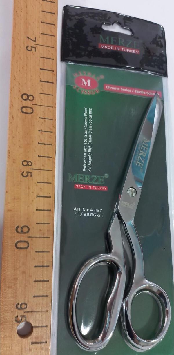 Merze Krom Terzi Deri Regula Makası No:9 Kumas Terzi 23 Cm - Image 1