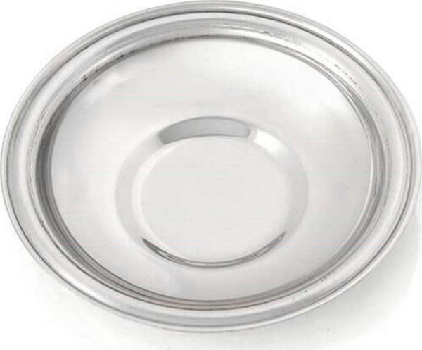 Özbir Çelik Çay Tabağı Kordonlu 10 Cm 304 Kalite Paslanmaz Çelik 1 Adet - Image 1