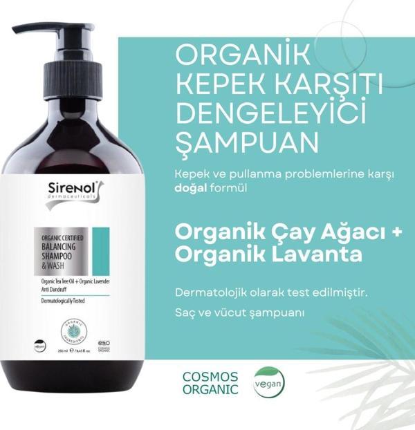 Sirenol Organik Dengeleyici Saç ve Vücut Şampuanı - Image 1