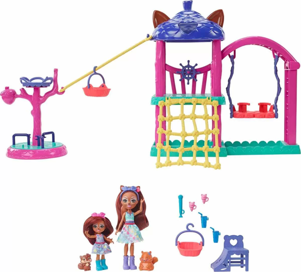 Kız Erkek Çocuk Oyuncak Enchantimals Oyun Parkı Seti HHC16 Kız Erkek Çocuk Eğitici - Image 1