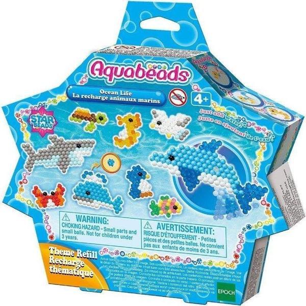 Kız Erkek Çocuk Oyuncak 31603 AquaBeads Star Bead Yedek Boncuk Paketi / Epoch / +4 yaş Kız Erkek Çocuk Eğitici Öğretici Oyun - Image 1
