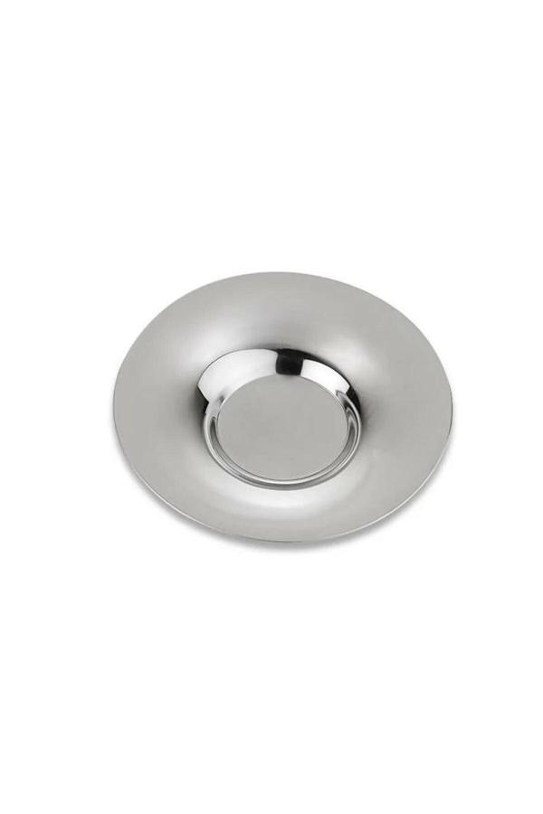 Özbir Çelik Çay Tabağı Sade 10 Cm 304 Kalite Paslanmaz Çelik 1 Adet - Image 1