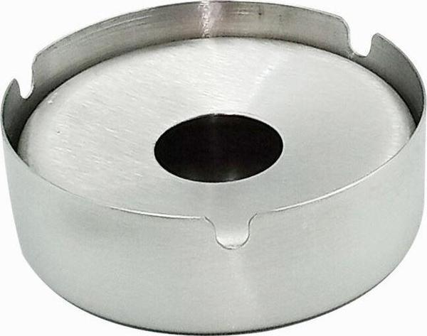 Özbir Çelik Bahçe Tipi Kapaklı Küllük 8 Cm 430 Kalite Çelik 3 Adet - Image 1