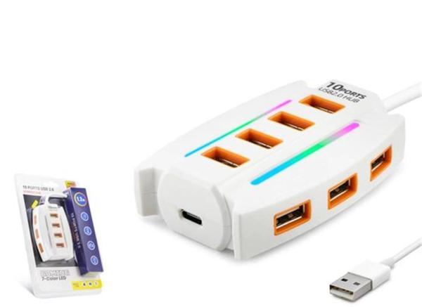 Hadron Hdx7037 Usb Hub 10-Usb 1.2M Beyaz - Image 1