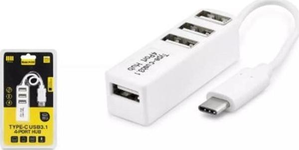 Hadron Hdx7015 Type-C Hub 4-Usb Beyaz (Telefon Uyumlu) - Image 1
