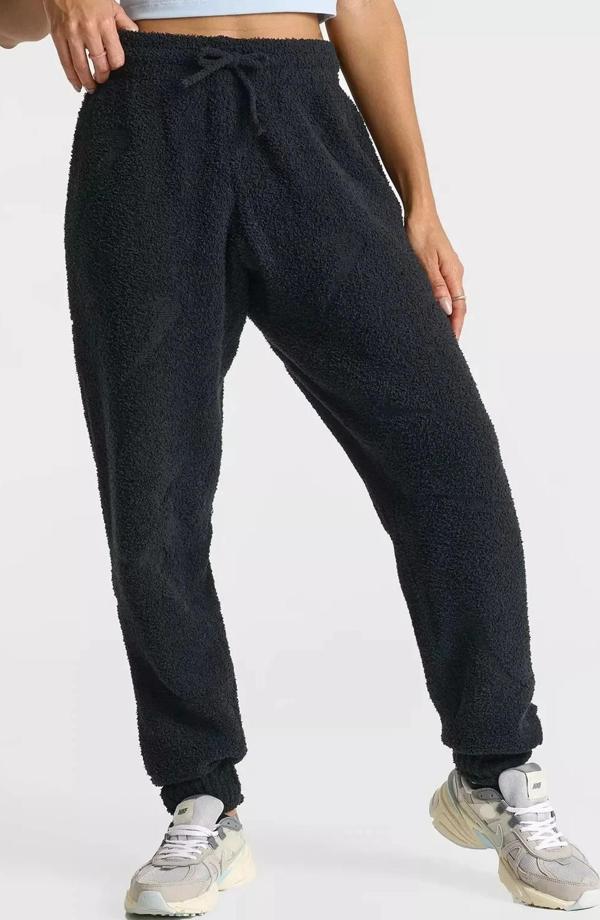 Nike Phoenix Cozy Bouclé High Rise Oversize Knit Pants Kadın Oversize Yüksek Bel Örgü Eşofman Altı Siyah - Image 1