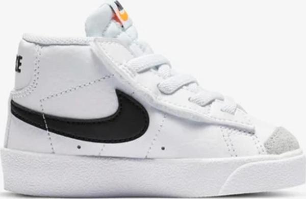Nike Blazer Mıd 77 TD Leather White Kids Sneaker Hakiki Deri Bilekli Çocuk Günlük Spor Ayakkabı Beyaz - Image 1