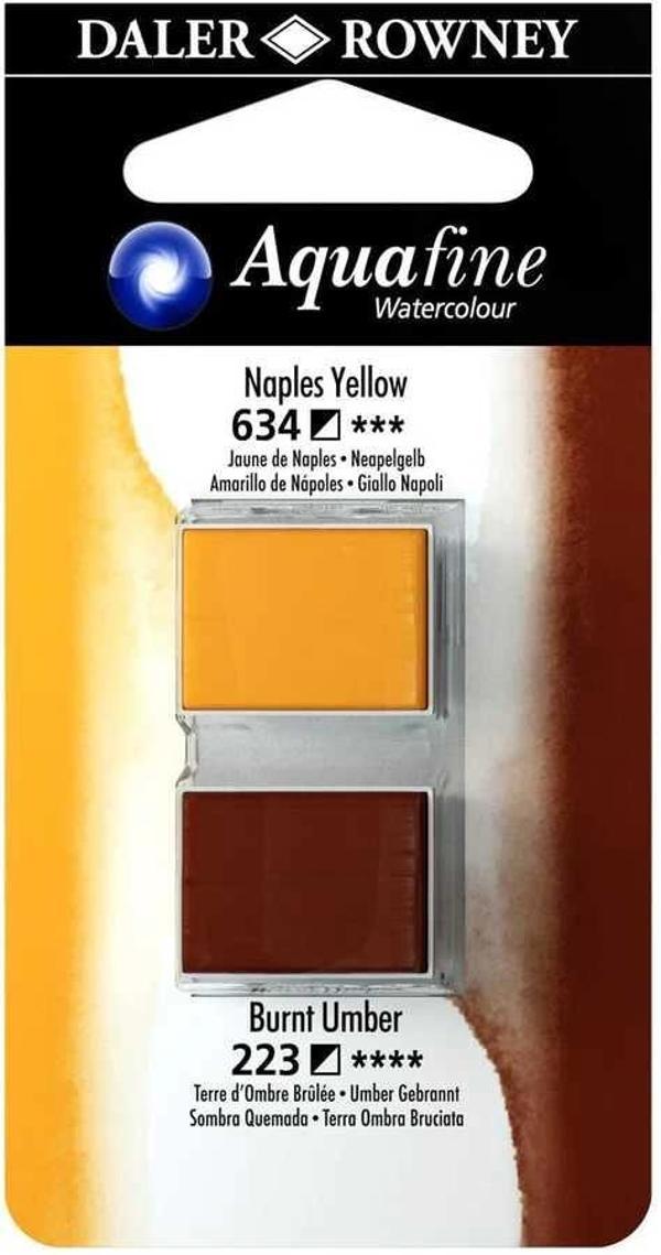 Supertrend Aquafine 1/2 Tablet Sulu Boya 2'li Set NAPLES YELLOW / BURNT UMBER - Image 1