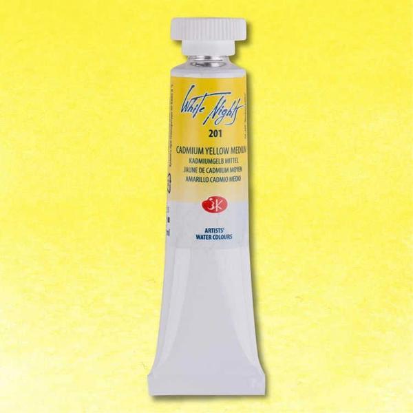 Supertrend White Nights Tüp Sulu Boya 10 ml. 201 Cadmium Yellow Medium - Image 1