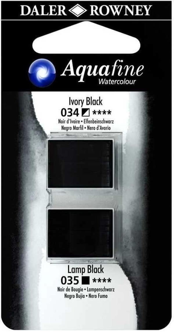Supertrend Aquafine 1/2 Tablet Sulu Boya 2'li Set IVORY BLACK / LAMP BLACK - Image 1