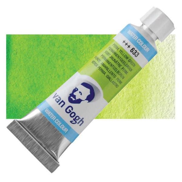 Supertrend Van Gogh 10 ml. Tüp Sulu Boya 633 Permanent Yellow Green - Image 1