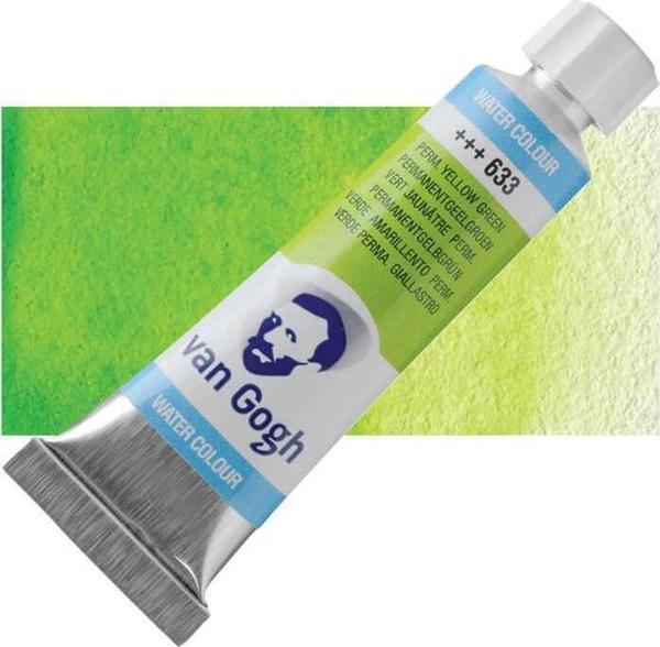 Supertrend Van Gogh 10 ml. Tüp Sulu Boya 633 Permanent Yellow Green - Image 1