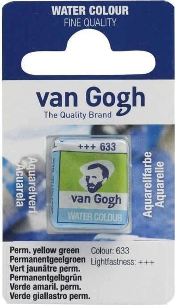 Supertrend Van Gogh 1/2 Tablet Sulu Boya 633 Permanent Yellow Green - Image 1