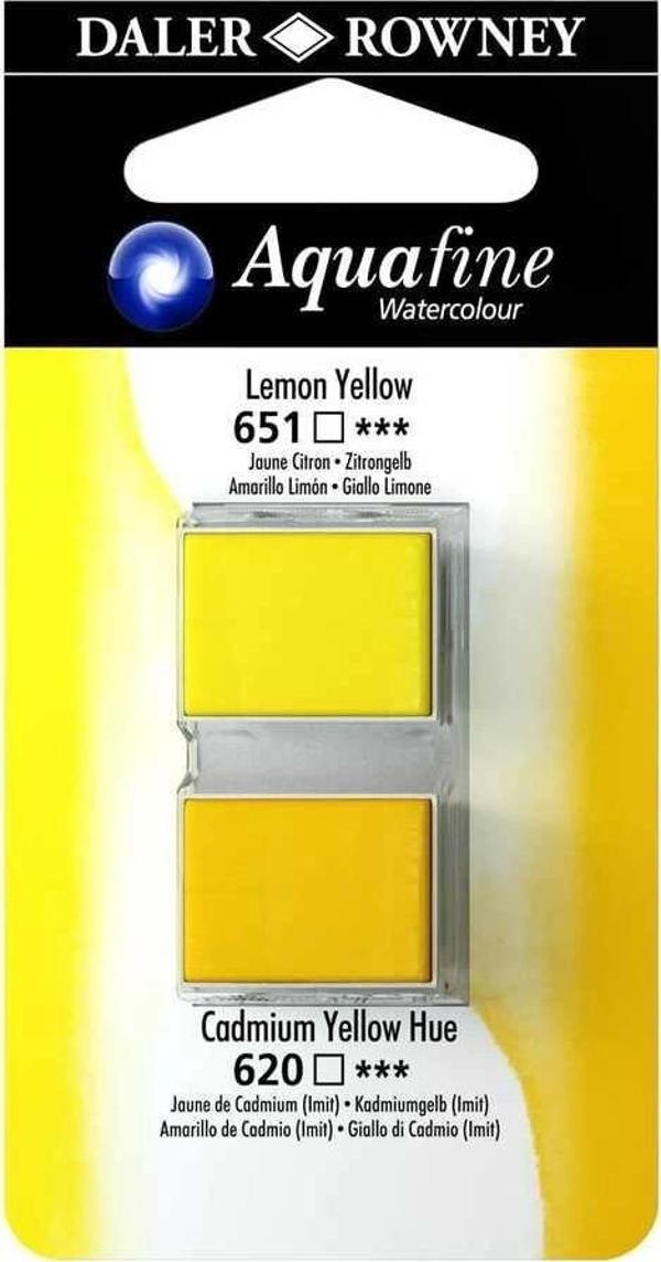 Supertrend Aquafine 1/2 Tablet Sulu Boya 2'li Set LEMON YELLOW / CADMIUM YELLOW HUE - Image 1