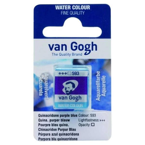 Supertrend Van Gogh 1/2 Tablet Sulu Boya 593 Quinacridone Purple Blue - Image 1