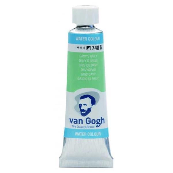 Supertrend Van Gogh 10 ml. Tüp Sulu Boya 748 Davy's Grey - Image 1