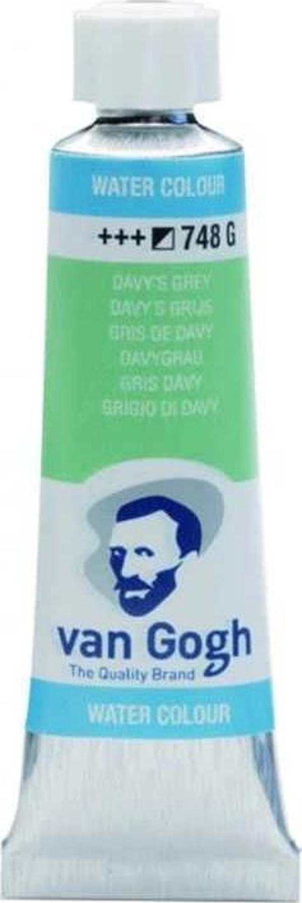 Supertrend Van Gogh 10 ml. Tüp Sulu Boya 748 Davy's Grey - Image 1