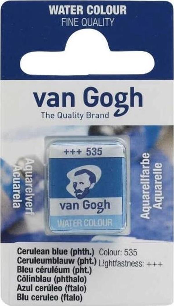 Supertrend Van Gogh 1/2 Tablet Sulu Boya 535 Cerulean Blue (Phthalo) - Image 1
