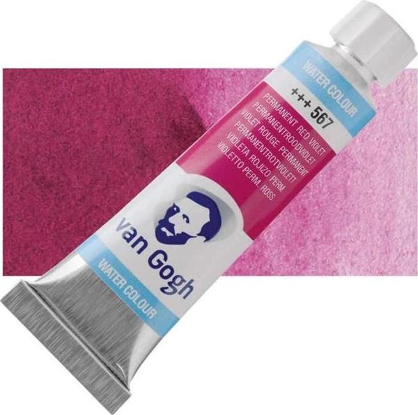 Supertrend Van Gogh 10 ml. Tüp Sulu Boya 567 Permanent Red Violet - Image 1