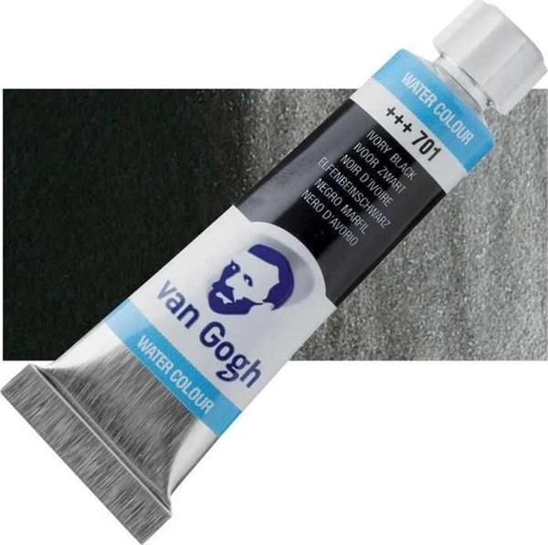 Supertrend Van Gogh 10 ml. Tüp Sulu Boya 701 Ivory Black - Image 1