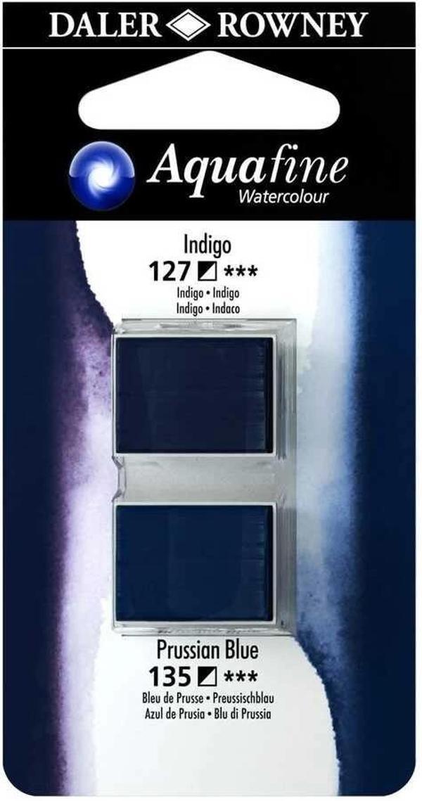 Supertrend Aquafine 1/2 Tablet Sulu Boya 2'li Set INDIGO / PRUSSIAN BLUE - Image 1