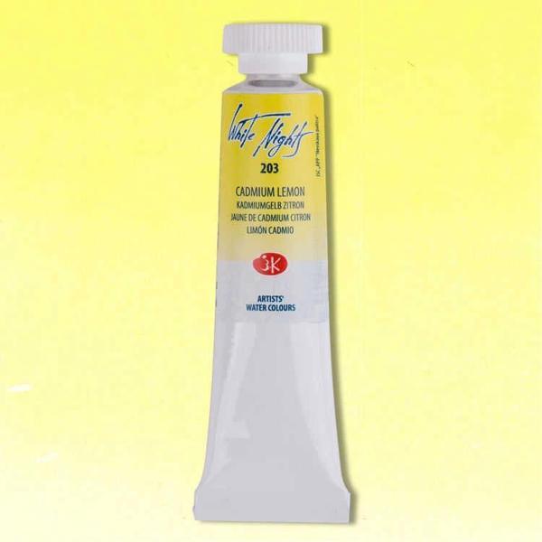 Supertrend White Nights Tüp Sulu Boya 10 ml. 203 Cadmium Lemon - Image 1