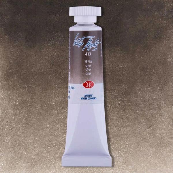 Supertrend White Nights Tüp Sulu Boya 10 ml. 413 Sepia - Image 1