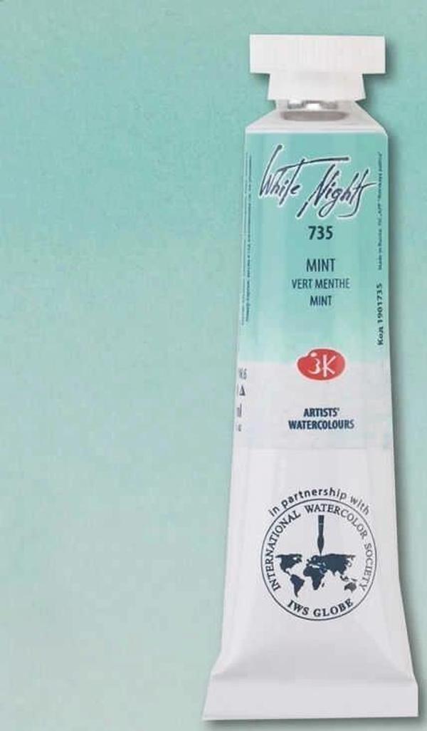 Supertrend White Nights Tüp Sulu Boya 10 ml. 735 Mint - Image 1