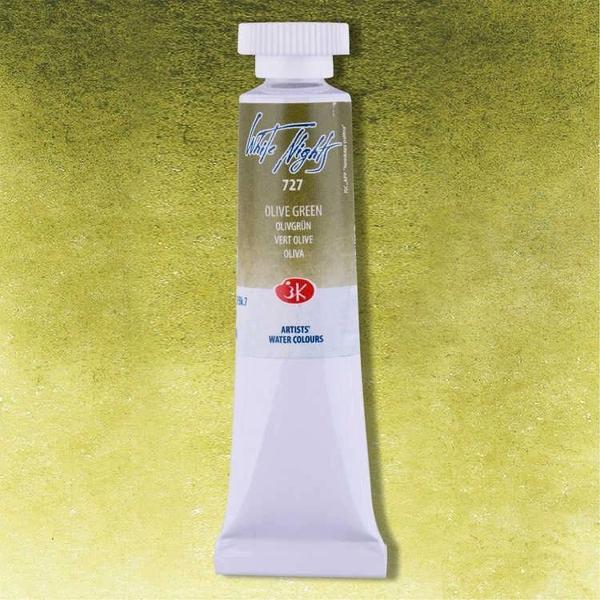 Supertrend White Nights Tüp Sulu Boya 10 ml. 727 Olive Green - Image 1