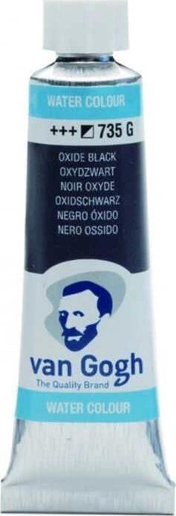 Supertrend Van Gogh 10 ml. Tüp Sulu Boya 735 Oxide Black - Image 1