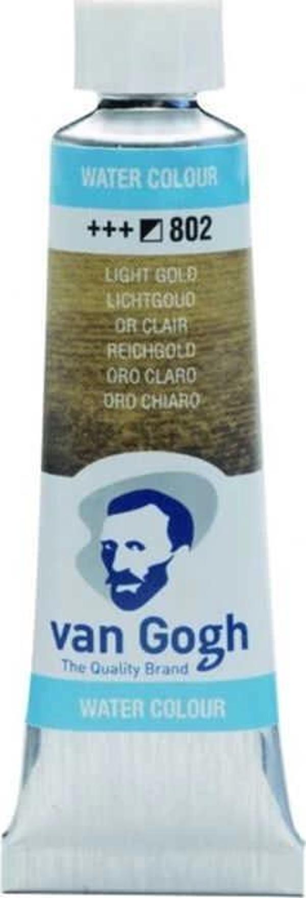 Supertrend Van Gogh 10 ml. Tüp Sulu Boya 802 Light Gold - Image 1
