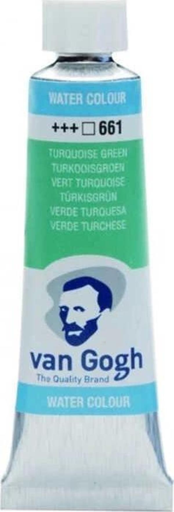 Supertrend Van Gogh 10 ml. Tüp Sulu Boya 661 Turquoise Green - Image 1