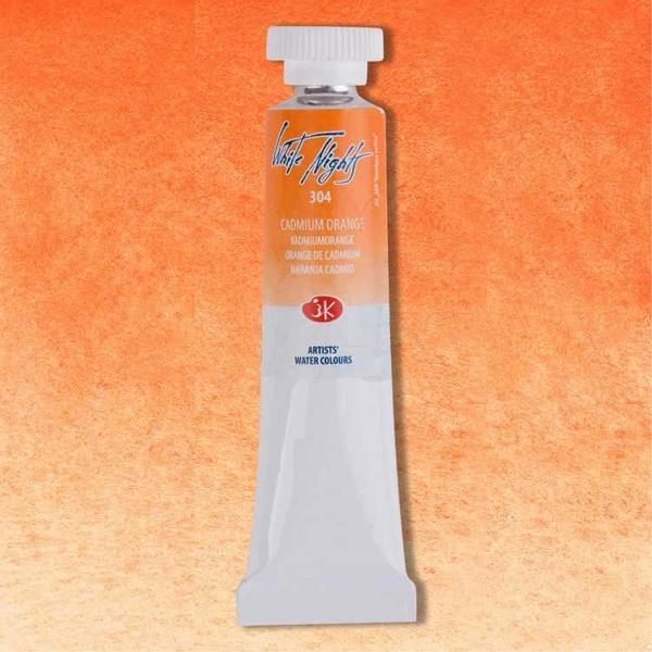 Supertrend White Nights Tüp Sulu Boya 10 ml. 304 Cadmium Orange - Image 1