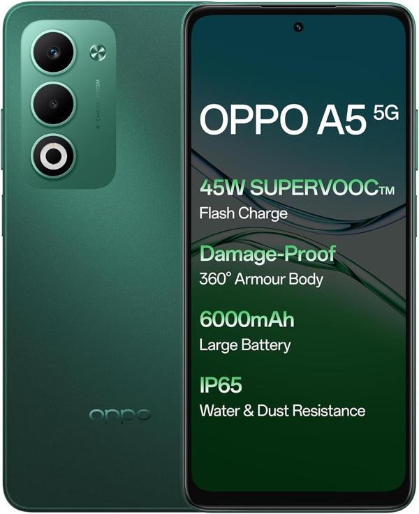 Oppo A5 5g 8/256 GB Akıllı Telefon Aurora Yeşil - Image 1