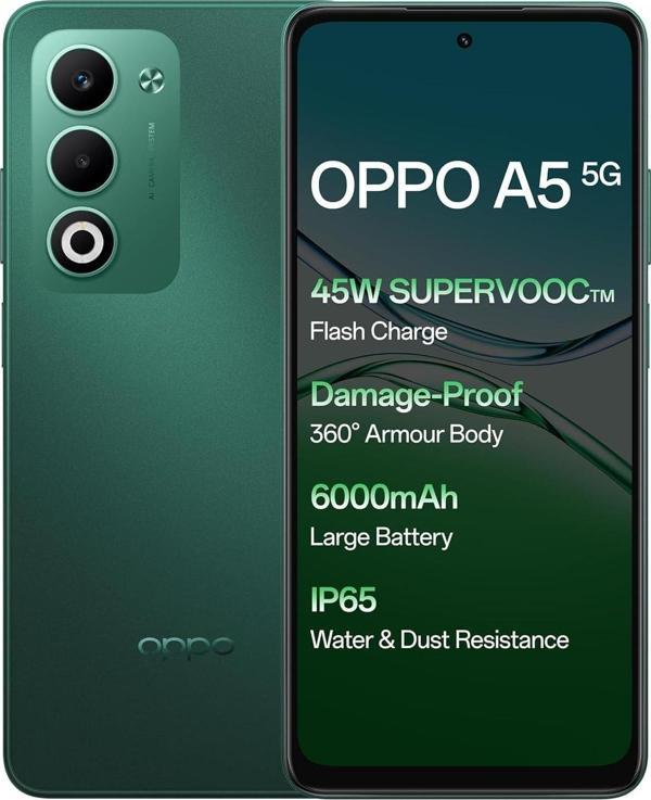 Oppo A5 5g 8/256 GB Akıllı Telefon Aurora Yeşil - Image 1