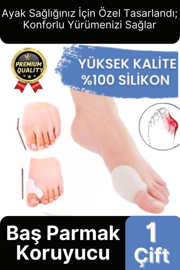 Yüksek Kalite Yumuşak Halluks Valgus Makaralı Bunyon Silikon Ayak Başparmak Kemik Koruyucu 1 Çift - Image 1