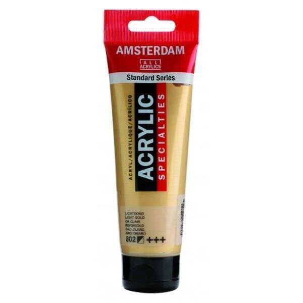 Supertrend Amsterdam Akrilik Boya 120 ml. 802 Light Gold (Metalik) - Image 1