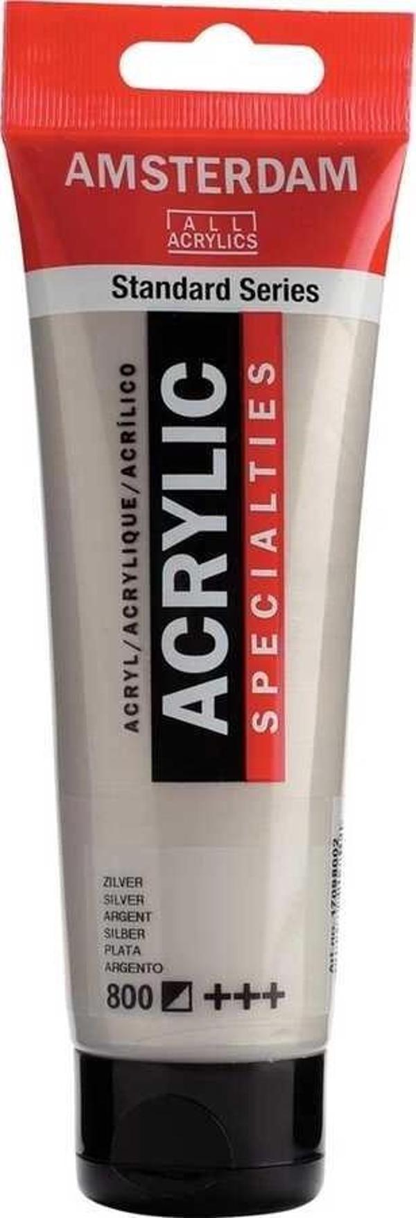 Supertrend Amsterdam Akrilik Boya 120 ml. 800 Silver (Metalik) - Image 1