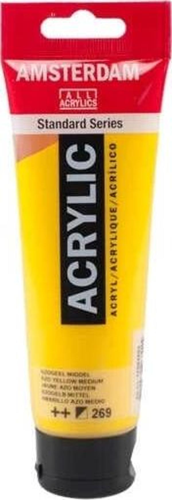 Supertrend Amsterdam Akrilik Boya 120 ml. 269 Azo Yellow Medium - Image 1