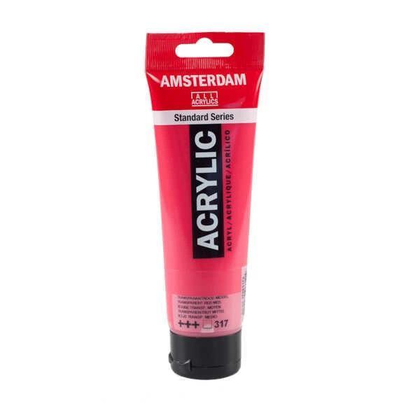 Supertrend Amsterdam Akrilik Boya 120 ml. 317 Transparent Red Medium - Image 1