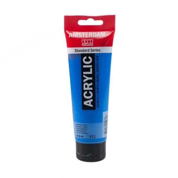 Supertrend Amsterdam Akrilik Boya 120 ml. 572 Primary Cyan - Image 1