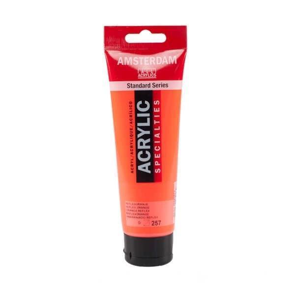 Supertrend Amsterdam Akrilik Boya 120 ml. 257 Reflex Orange (Fosforlu) - Image 1