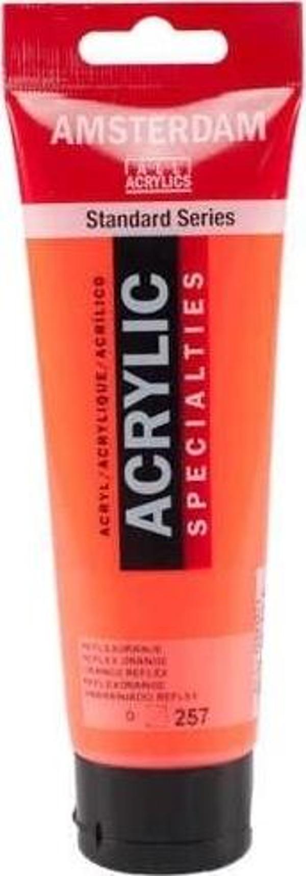 Supertrend Amsterdam Akrilik Boya 120 ml. 257 Reflex Orange (Fosforlu) - Image 1