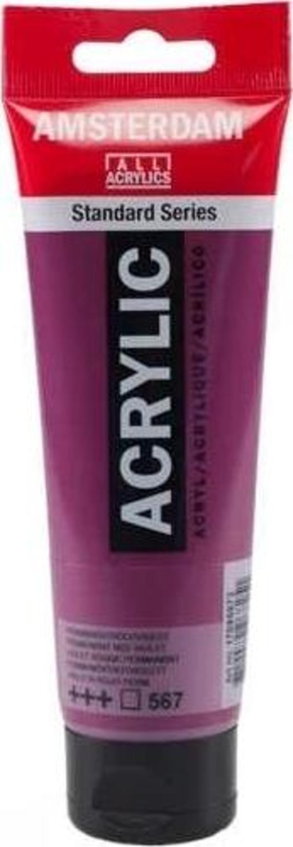 Supertrend Amsterdam Akrilik Boya 120 ml. 567 Permanent Red Violet - Image 1