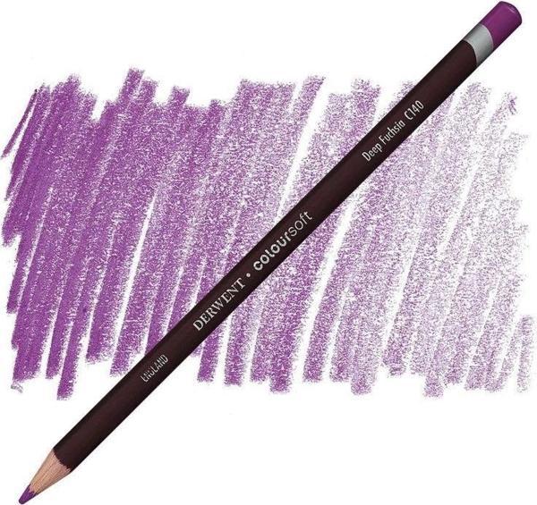 Supertrend Coloursoft Pencil Yumuşak Kuruboya Kalemi C140 Deep Fuchsia - Image 1