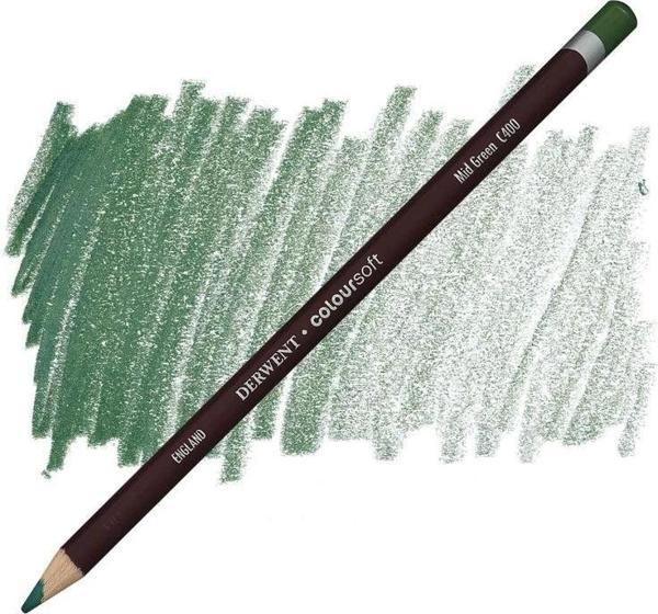 Supertrend Coloursoft Pencil Yumuşak Kuruboya Kalemi C400 Mid Green - Image 1